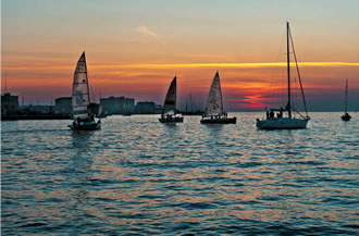 Trieste preparazione della regata